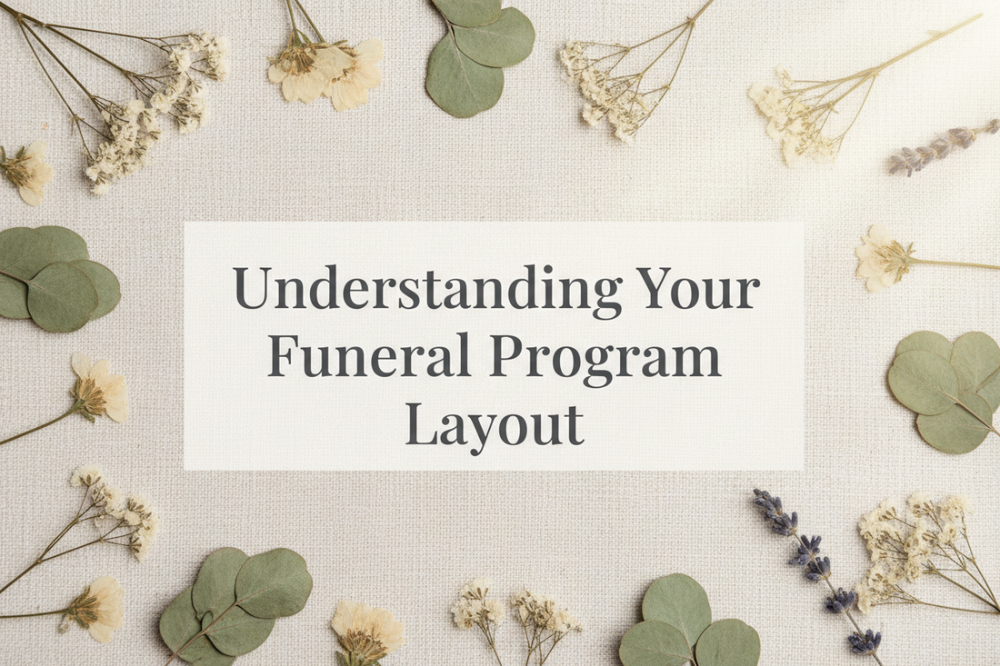 Understanding Your Funeral Program Layout