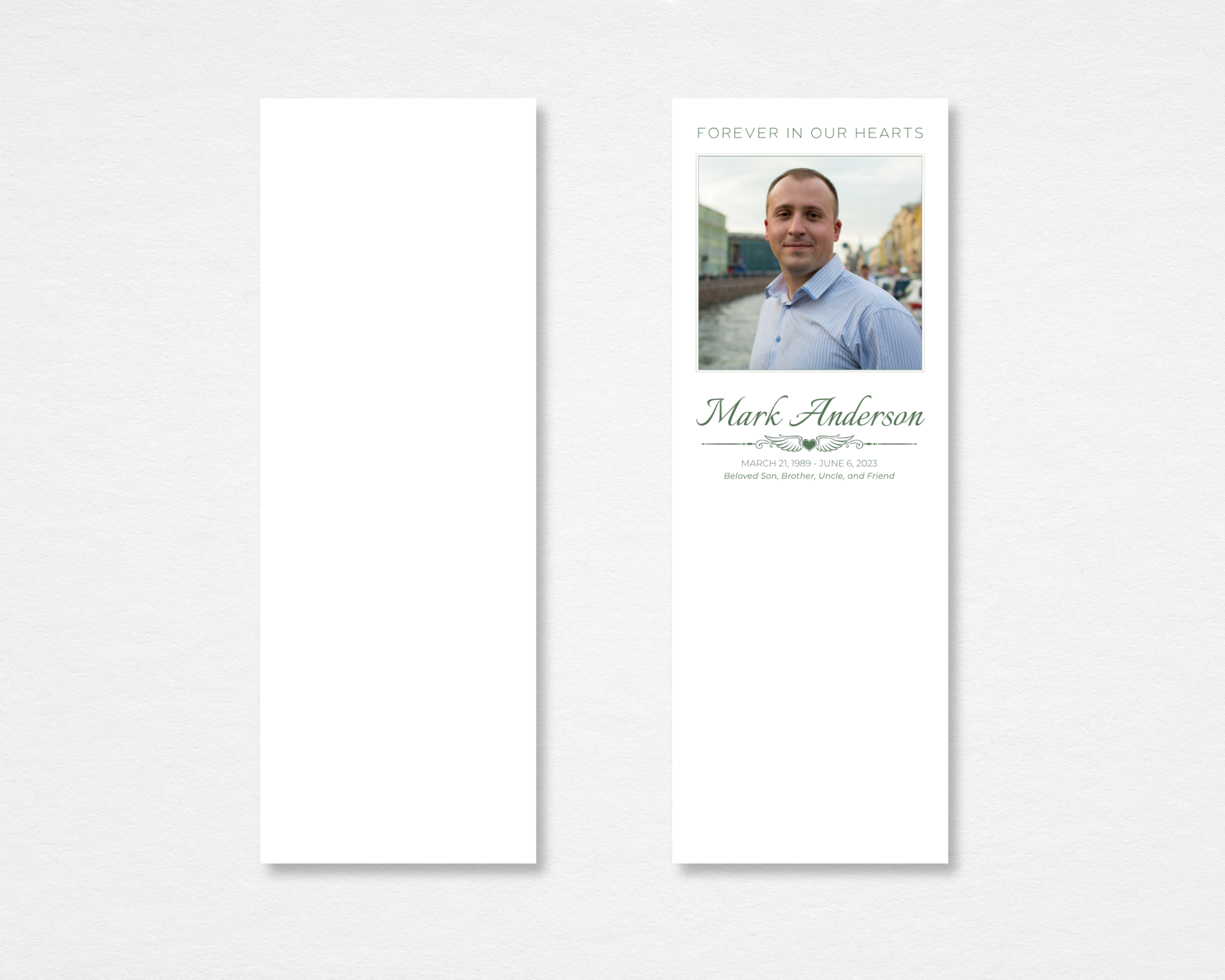 Quiet Classic Memorial Bookmark