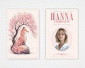 Cherry Blossom Fox Funeral Program