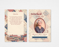 Stitched With Love quilting memorial thank you card template — Canva editable instant download
