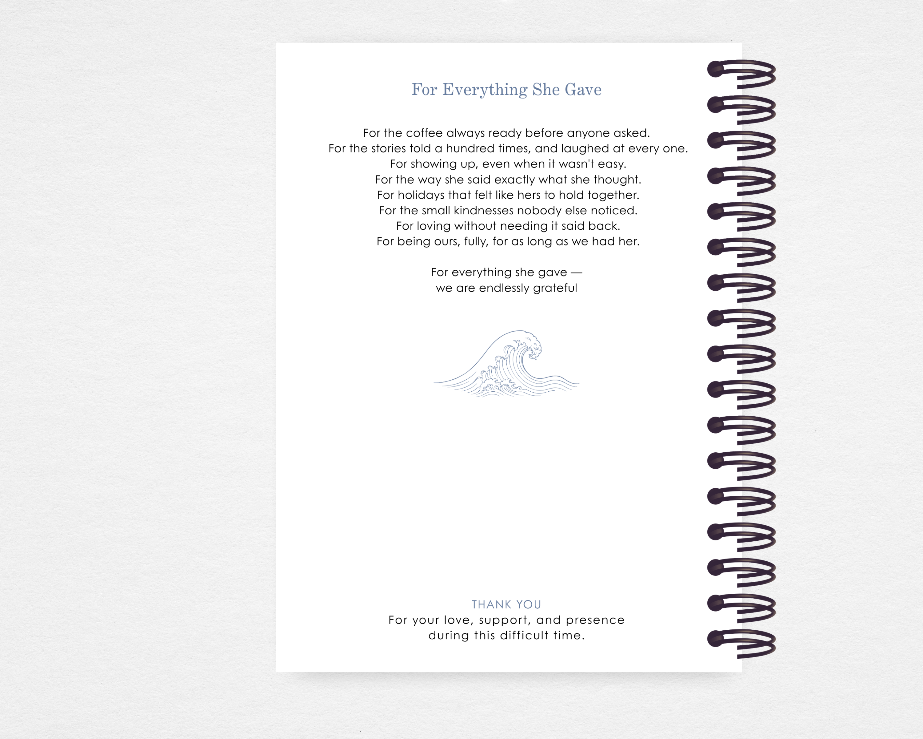 Gentle Grace Memorial Guest Book