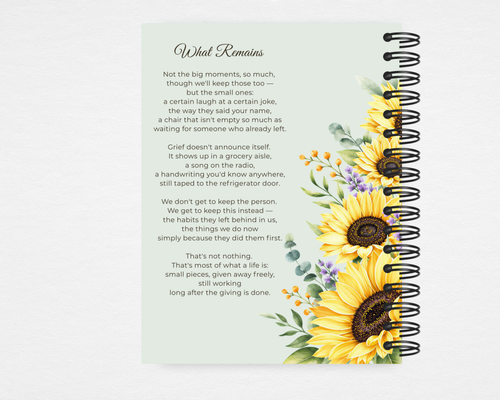 Bloom & Remembrance Memorial Guest Book Template