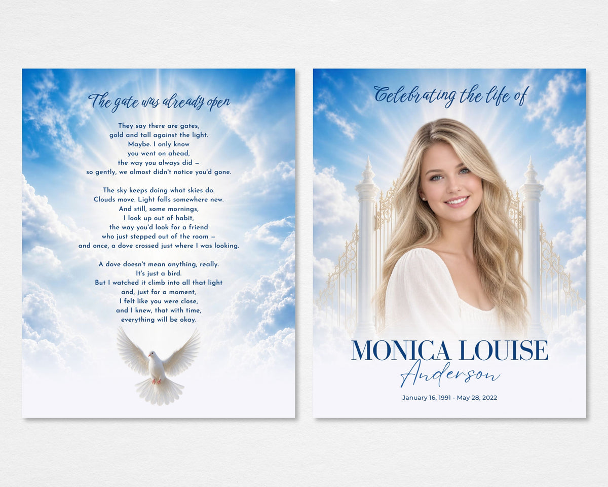 The Open Gate Funeral Program