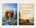Rustic Nature Memorial Thank You Card