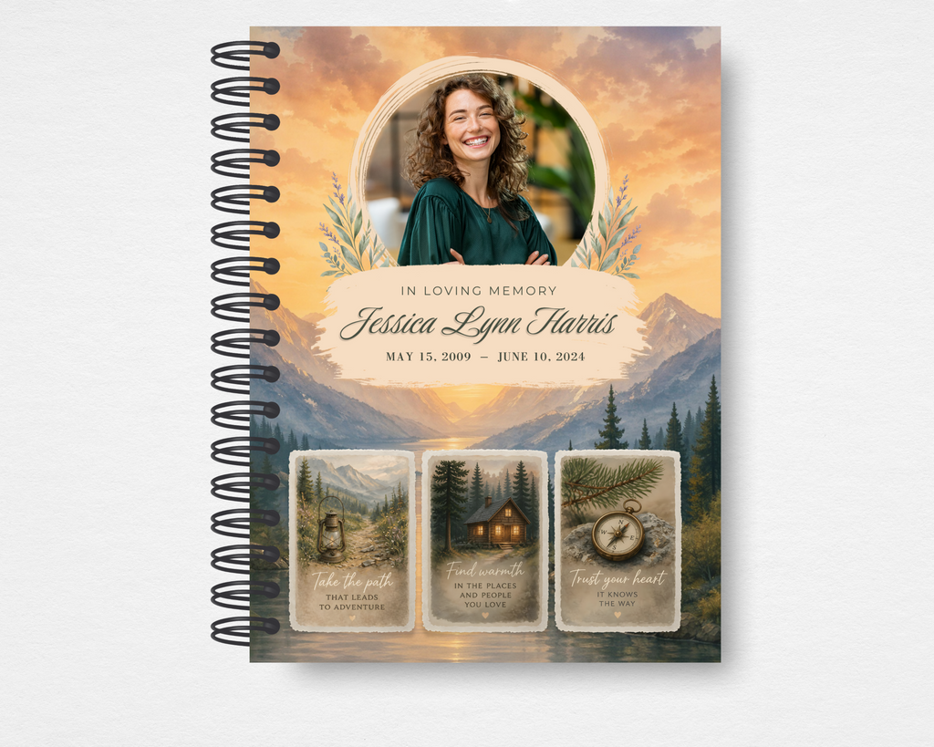 Watercolor Wilderness Memorial Guest Book
