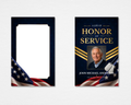 Honor and Service Memorial Prayer Card