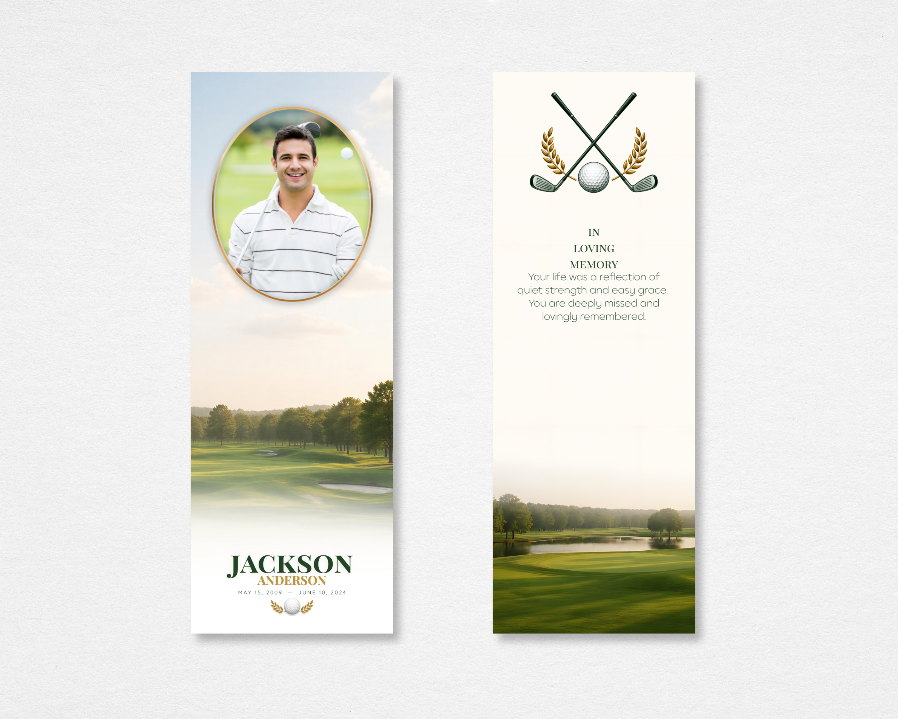 Fairway Classic Memorial Bookmark