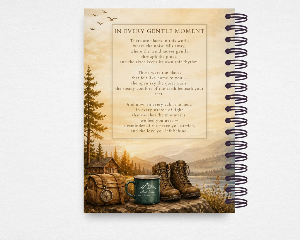 Rustic Nature Memorial Guest Book