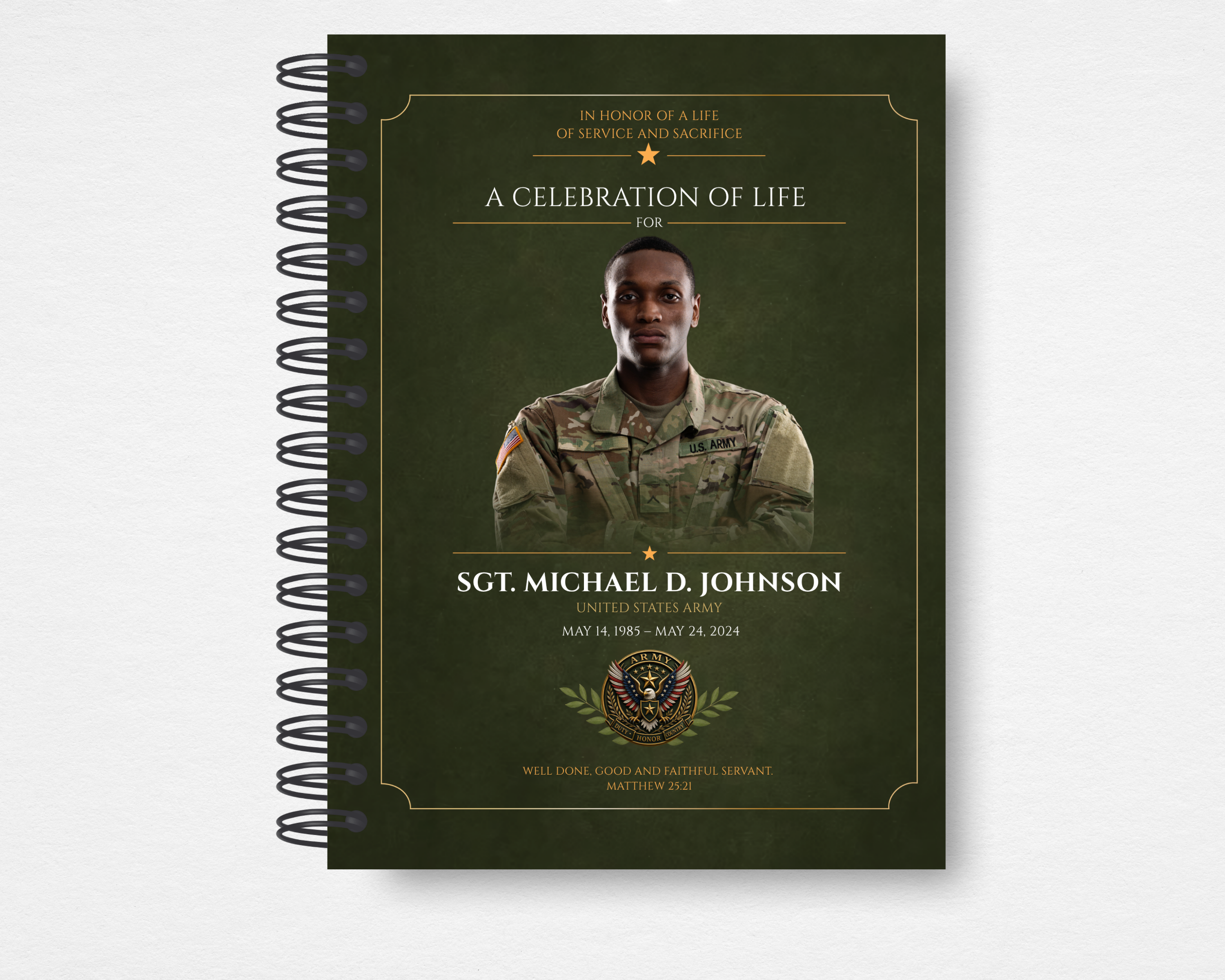Duty & Honor Memorial Guest Book