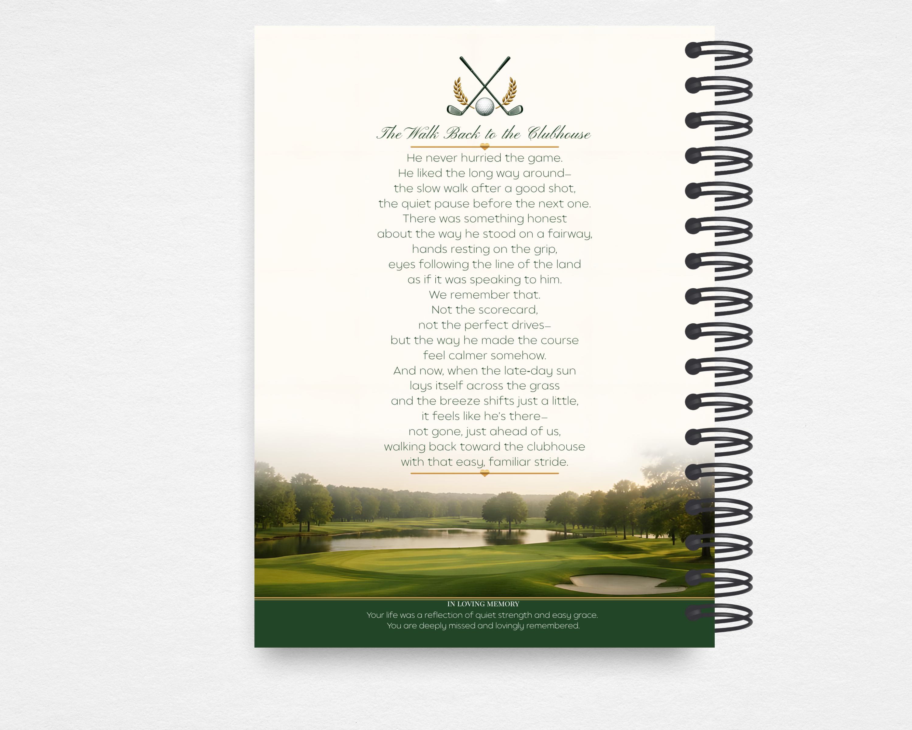 Fairway Classic Memorial Guest Book