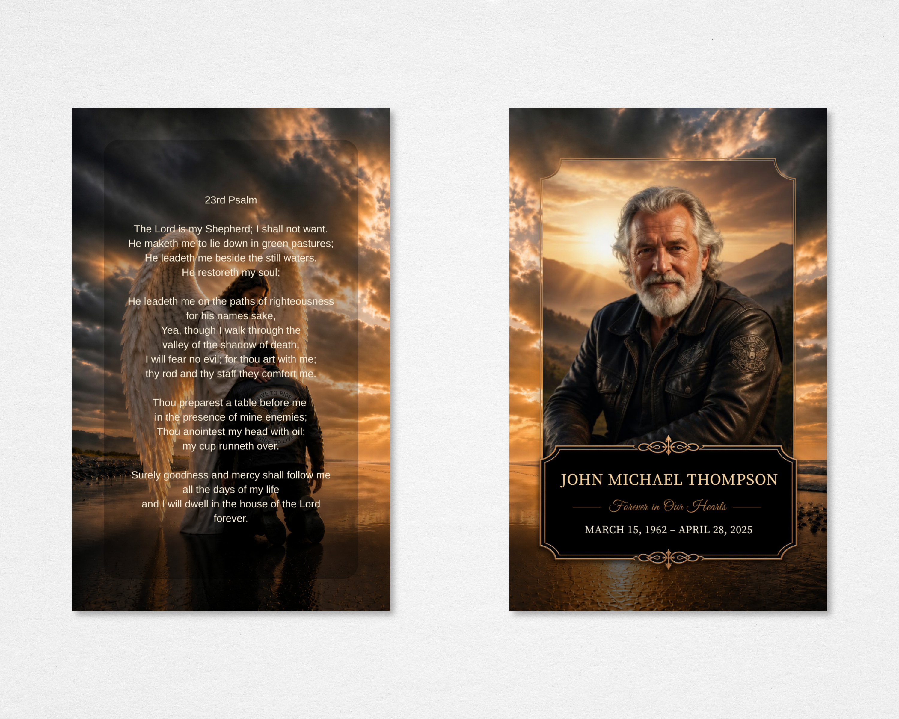 Ride Home Memorial Prayer Card