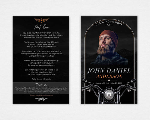 Beyond the Open Road Funeral Program