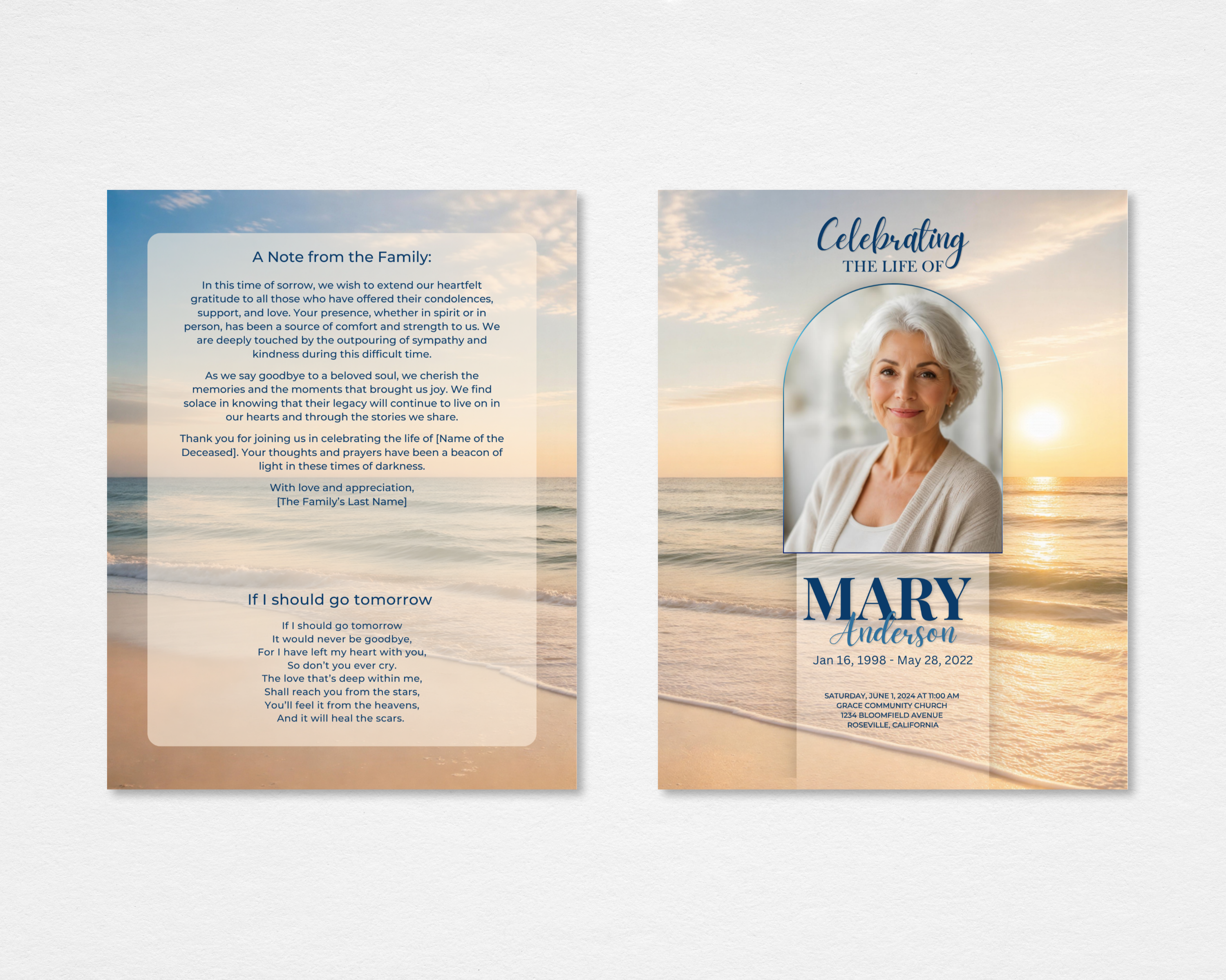 Golden Tide Memorial Guest Book