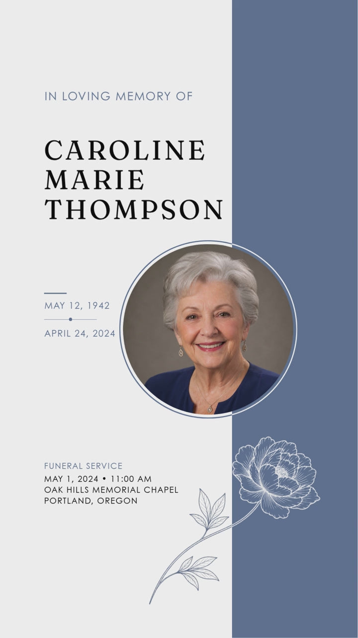 Gentle Grace Funeral Program