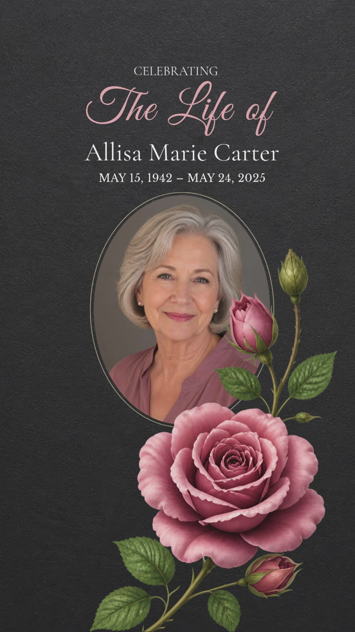 The Bloom That Stays Funeral Program
