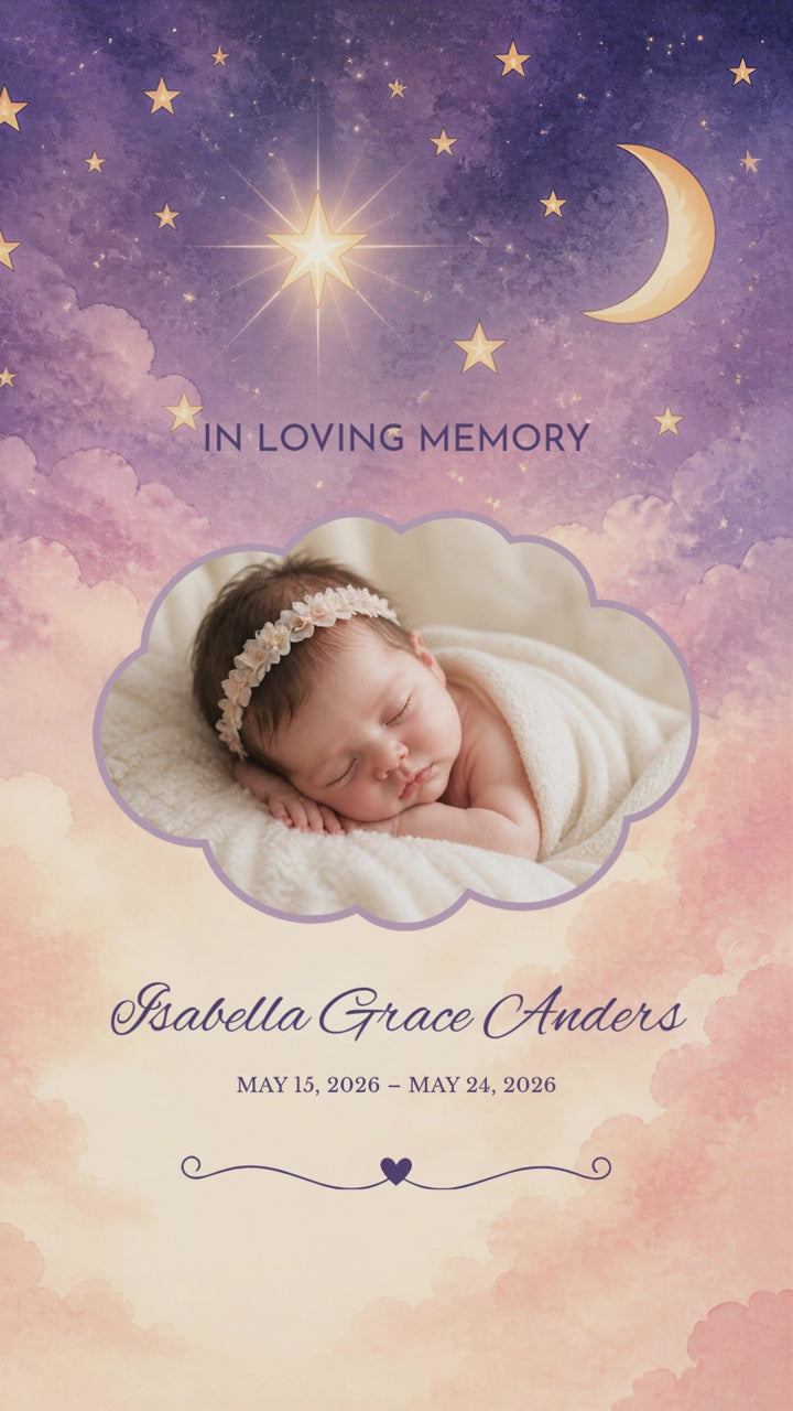 Little Light Funeral Program