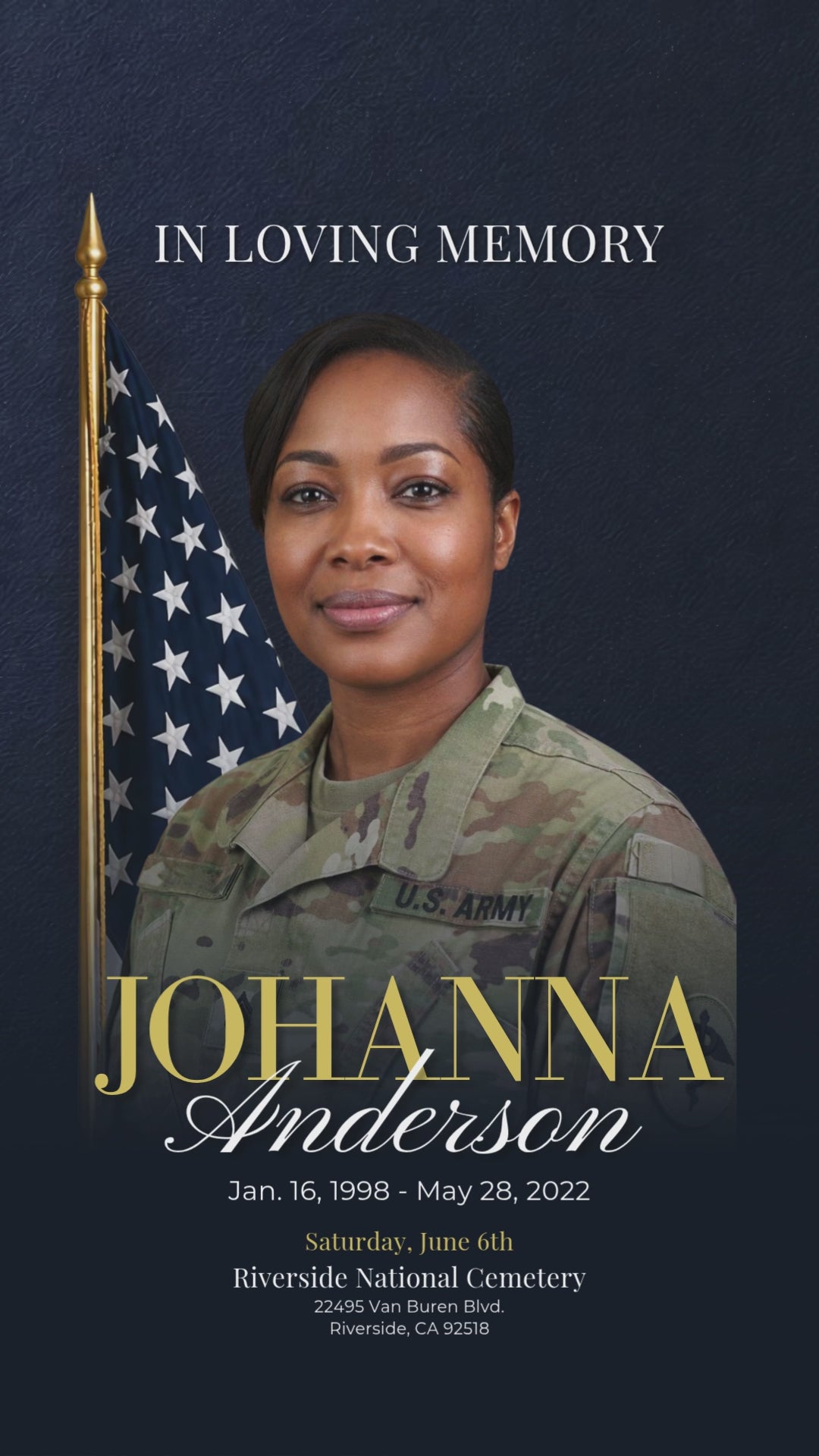 Home of the Brave Funeral Program