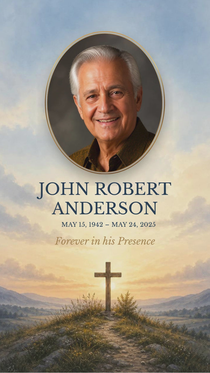 Where the Light Begins Funeral Program